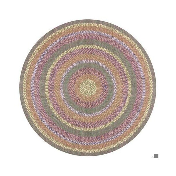 Safavieh 4 x 4 ft. Cape Cod Round Area Rug, Green & Pink CAP241Y-4R - main